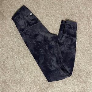 LuLuLemon Yoga Leggings  $118 RETAIL Diamond Tie-Dye Graphite - SIZE 2